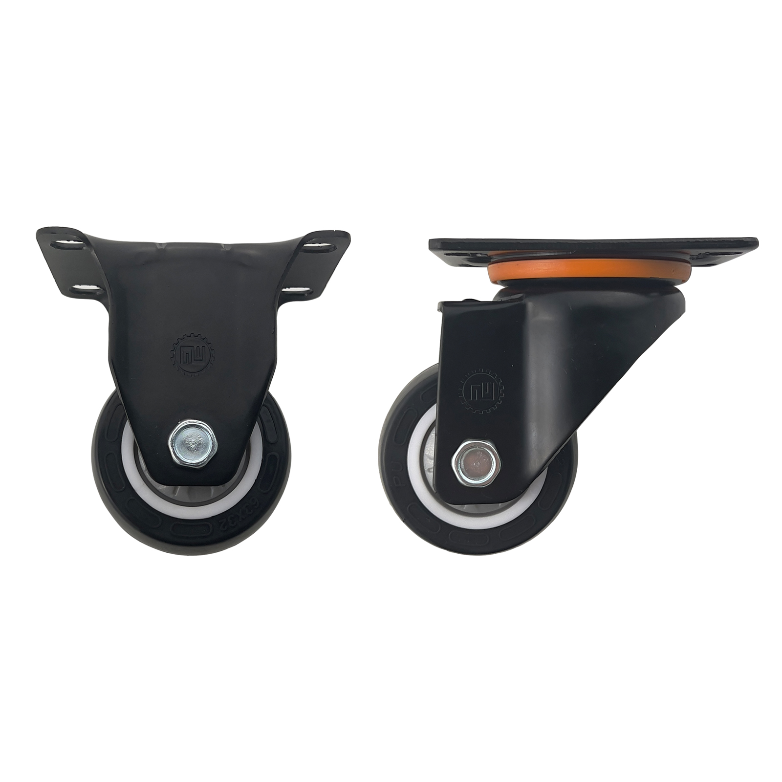 shock-absorbing casters for smooth operation